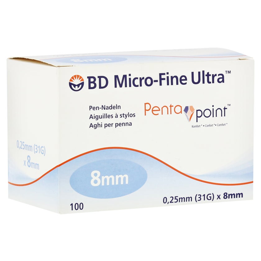 BD Micro-fine Ultra Pen-Nadeln 0,25x8 mm 100 St