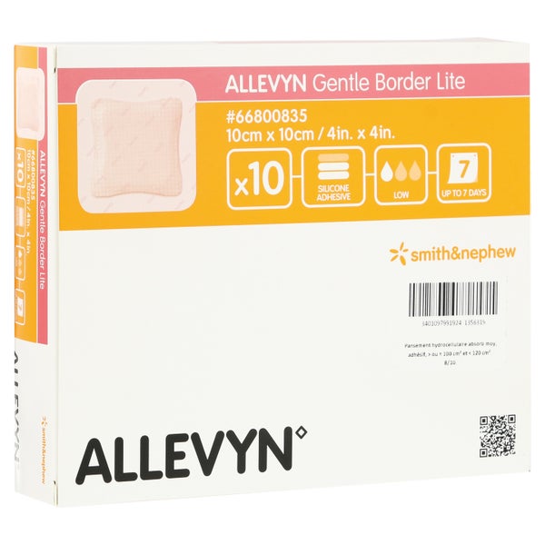 Allevyn Gentle Border Lite 10x10 cm Scha 10 St