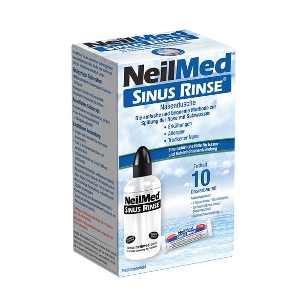 SinusRinse Nasendusche mit 10 Beuteln Nasenspülsalz 1 P