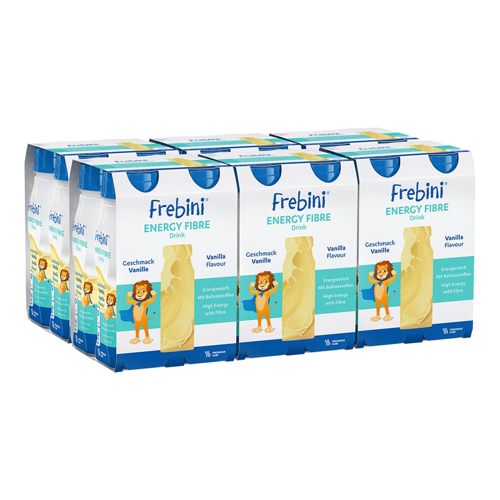Frebini Energy Fibre Trinknahrung Vanille 6X4X200 ml