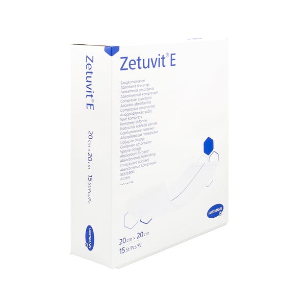 Zetuvit E Saugkompressen steril 20x20 cm 15 St