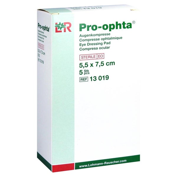 Pro-ophta Augenkompressen 5,5 x 7,5 cm steril 5 St