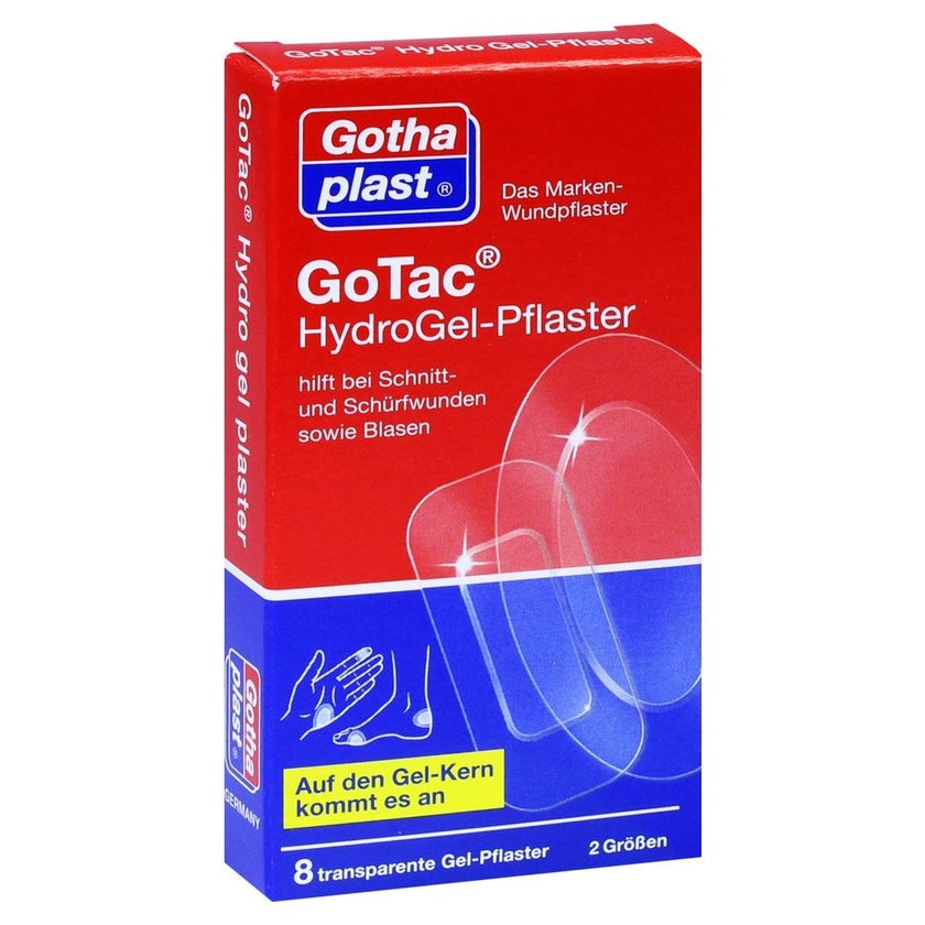 Gotac Hydro Gel-Pflaster 2 Größen 8 St