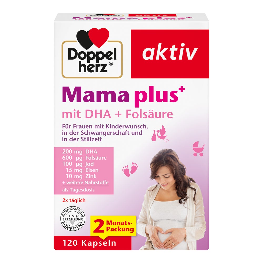 Doppelherz® aktiv Mama plus+ mit DHA + Folsäure