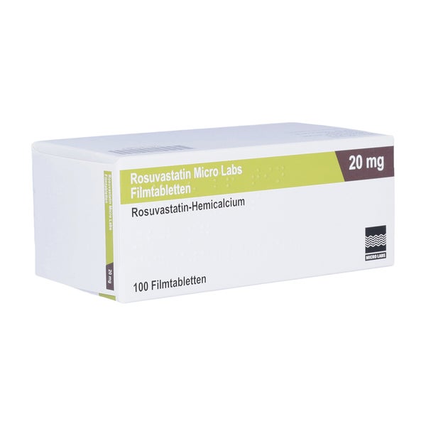 ROSUVASTATIN Micro Labs 20 mg Filmtabletten 100 St