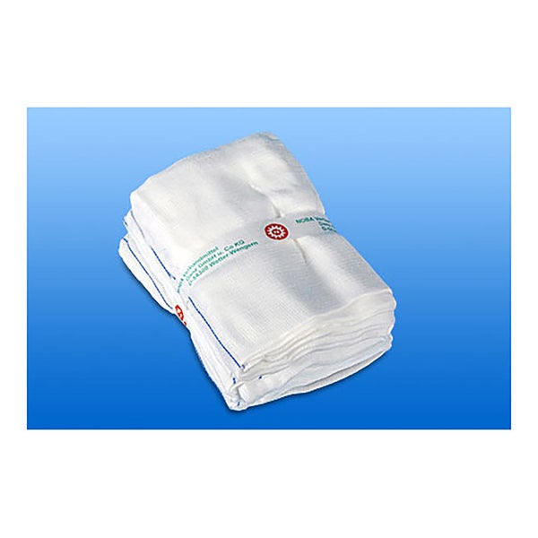 NOBA Bauchtuch nicht vorgewaschen weiß ohne Schlaufe 4-lagig 20 Stück - 20 cm x 30 cm 20 St