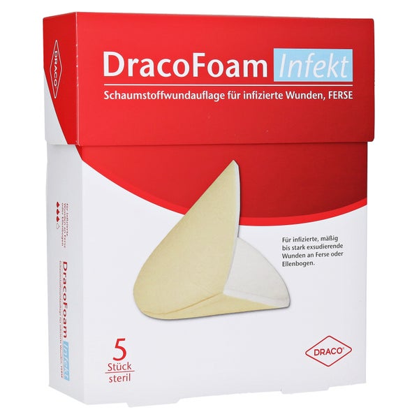 Dracofoam Infekt Schaumst.wundauf.ferse 5 St