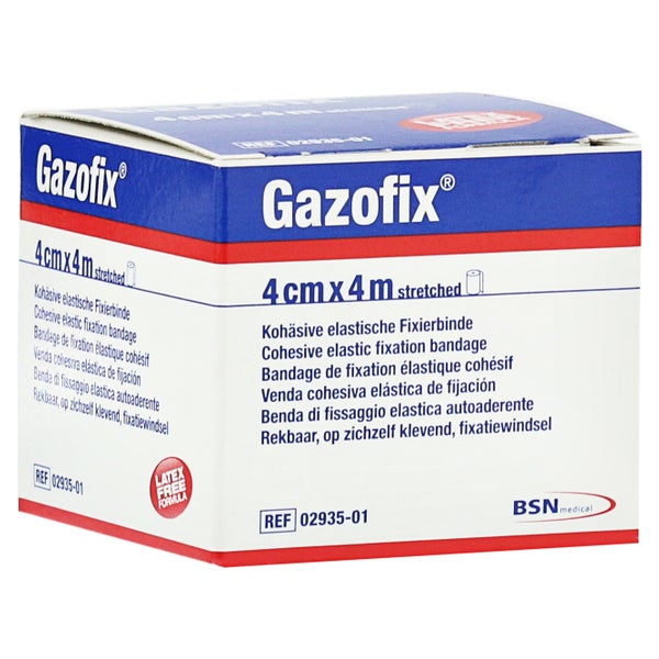 Gazofix Fixierbinde Kohäsiv 4 cmx4 m 1 St