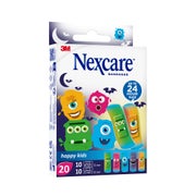 Nexcare Kinderpflaster Happy Kids Monsters, 2 Grössen gemischt 20 St