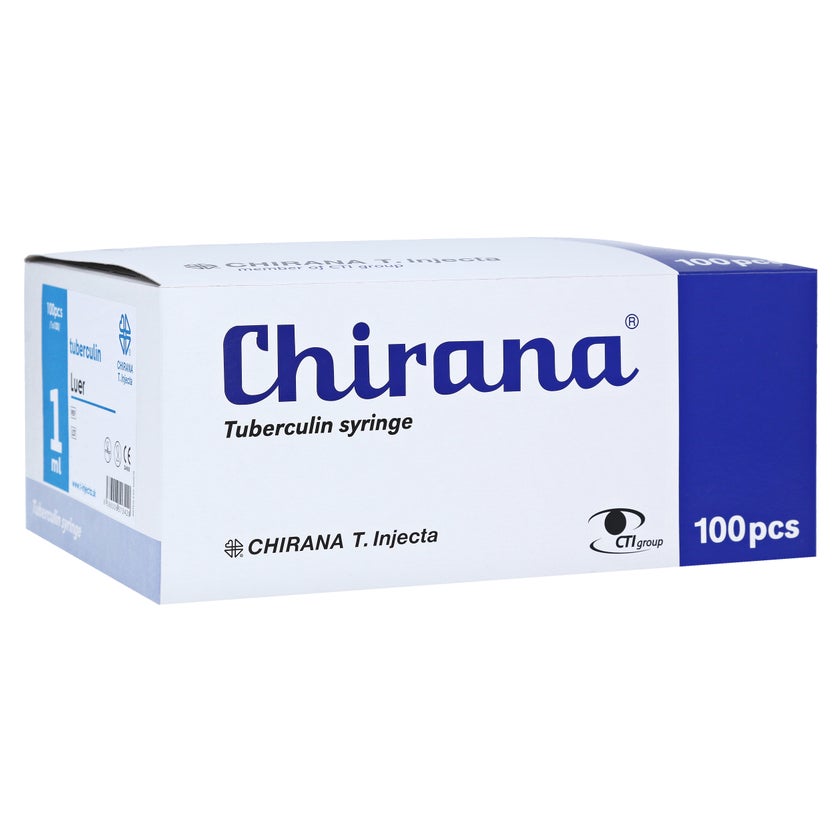 Tuberkulinspritze 1 ml ohne Kanüle Dahlh 100 St