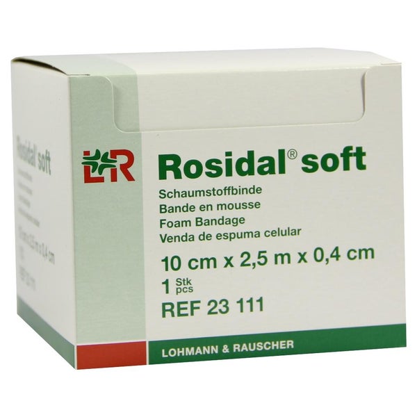 Lohmann & Rauscher Rosidal soft Schaumstoffbinde - 2,5 m x 10 cm x 0,4 cm 1 St