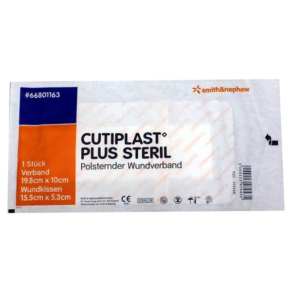 Cutiplast Plus Steril 10x19,8 cm Verband 1 St