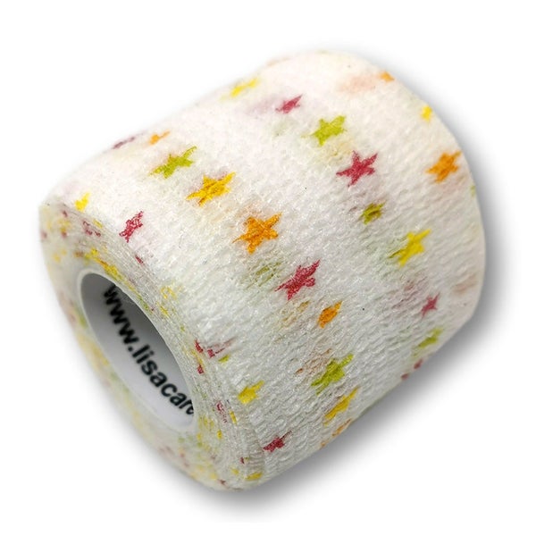 LisaCare selbstklebender Verband - Sterne bunt - 5cm x 4,5cm 1 St