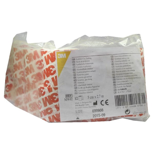 Polsterwatte Binde 3M 5cmx2,7m Rolle MW0 12 St