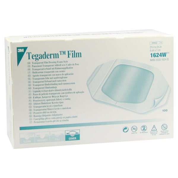 3M Tegaderm Film Transparentverband steril (100 Stck.) - 6 x 7 cm (100 Stck.) 100 St