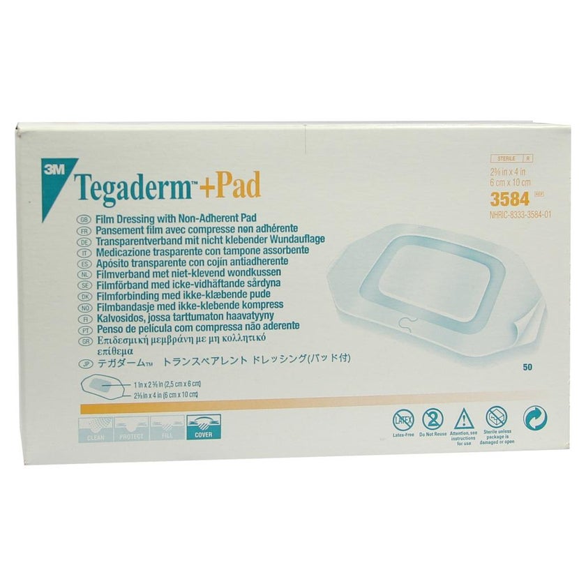 Tegaderm 3M Plus Pad 6x10 cm Fertigverb. 50 St