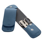 Stecketui mit Druckknopf blau, 3-teilig 1 St