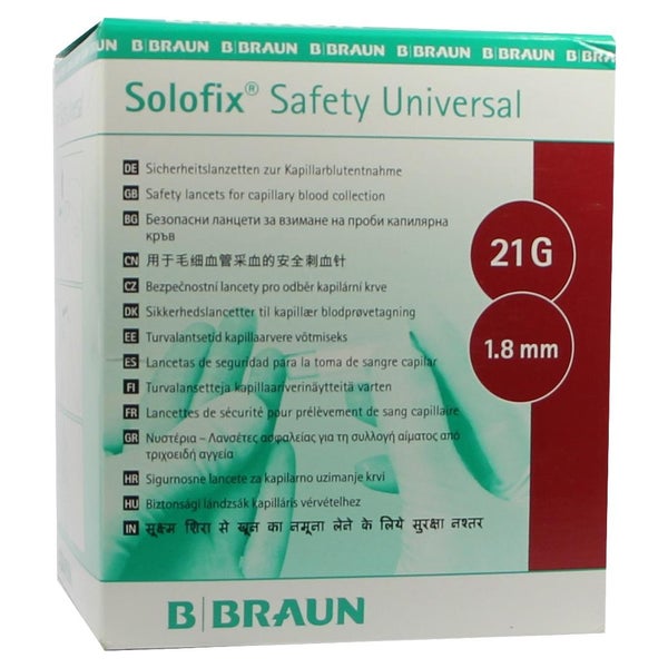 Solofix Safety Univers.lanzet.21 G 1,8 m 200 St