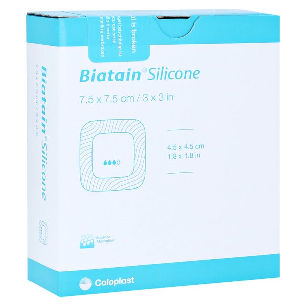Biatain Silicone Schaumverband 7,5x7,5 c 10 St
