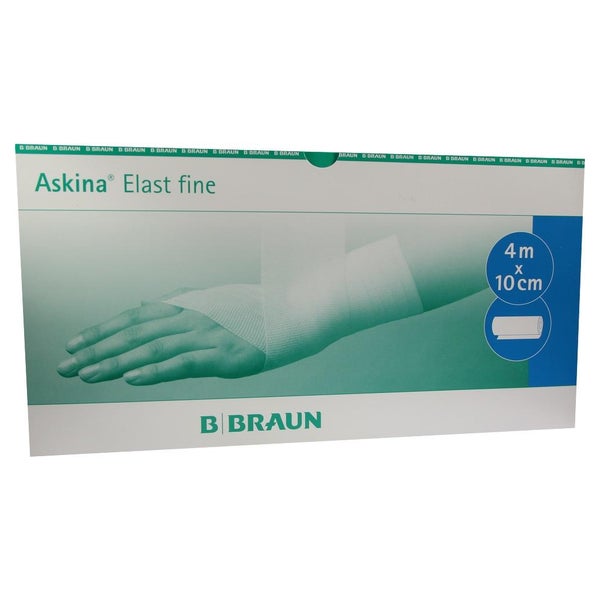 B. Braun Askina Elast fine elastische Fixierbinde weiß feinmaschig - 50 Stück 10 cm x 4 m / Lose im Karton 50 St