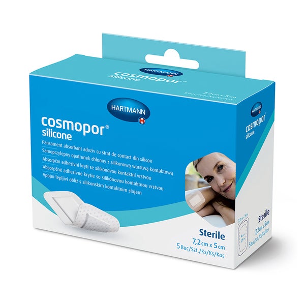 Cosmopor silicone Wundschnellverband 7,2 x 5 cm 5 St