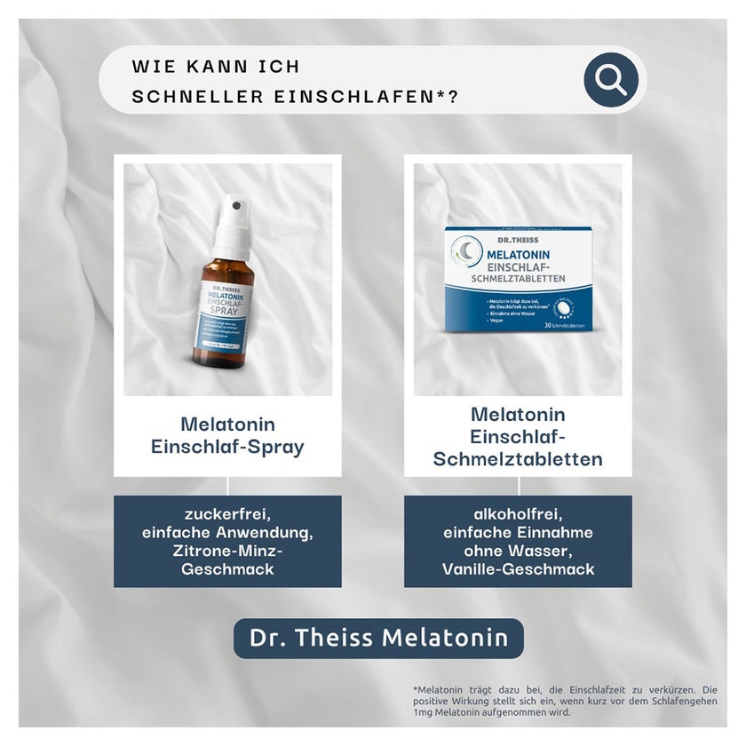 Dr. Theiss Melatonin Einschlaf-Schmelztabletten 30 St