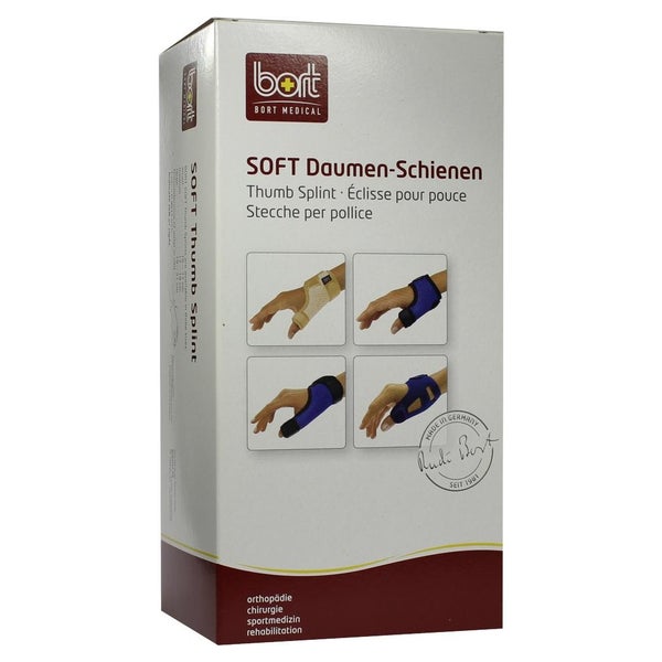 BORT Soft Daumenschiene lang M schwarz 1 St