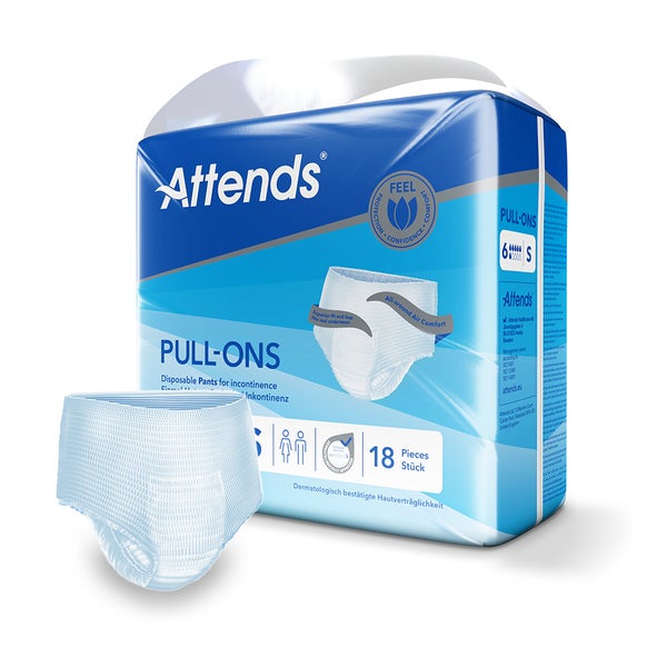 Attends Pull-Ons 6 Small, 60-90 cm Hüftumfang 18 St