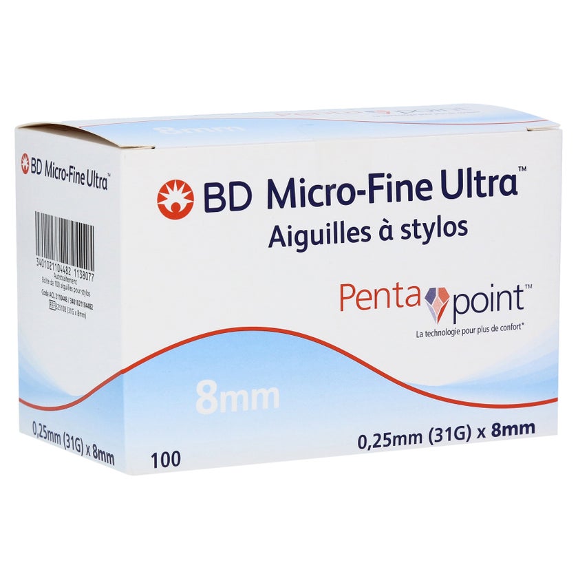 BD Micro-fine Ultra Pen-Nadeln 0,25x8 mm 100 St