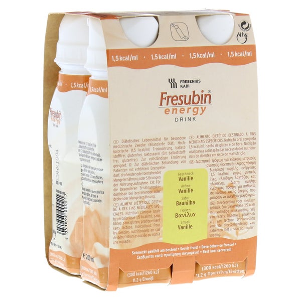 Fresubin Energy Drink Vanille Trinkflasc 4X200 ml