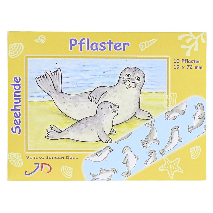 Kinderpflaster Seehunde Briefchen 10 St