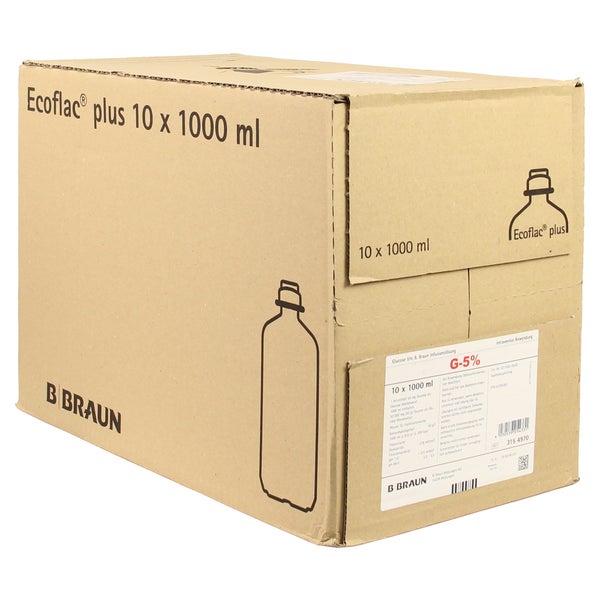 Glucose 5% B.braun Ecoflac Plus 10X1000 ml