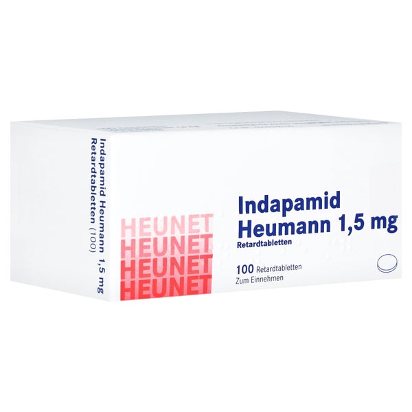 INDAPAMID Heumann 1,5 mg Retardtabletten Heunet 100 St