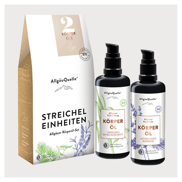 Bio Körperöl-Set Streichel Einheiten Pflegeöl 1 P