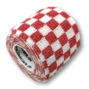 LisaCare selbstklebender Verband - Karo Rot - 5cm x 4,5cm 1 St