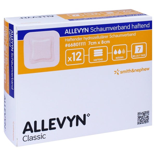 Allevyn Schaumverband 7x8 cm haftend 12 St