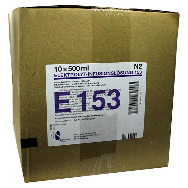 Elektrolyt Inf.-lsg. 153 PE-Flasche 10X500 ml
