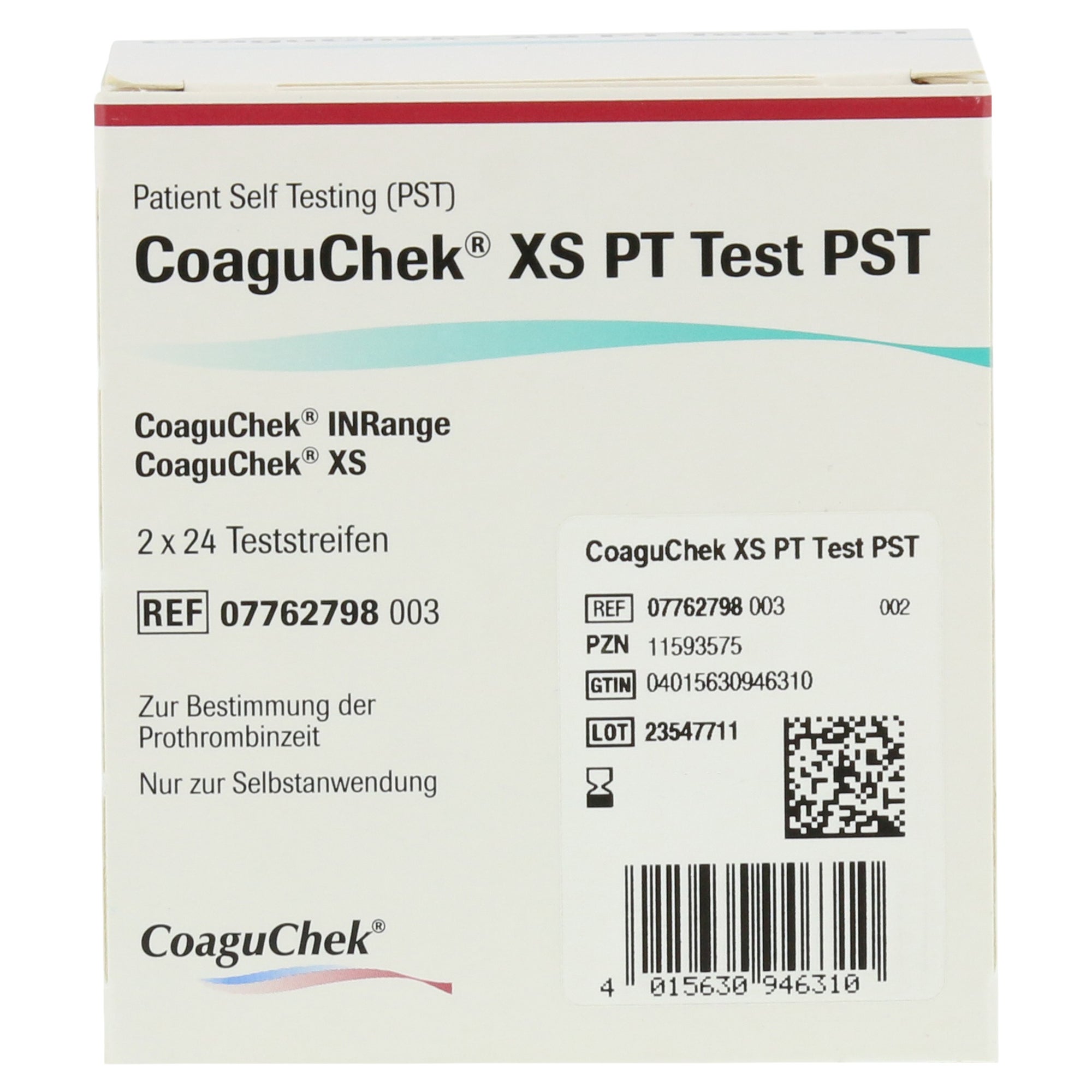 CoaguChek XS PT Teststreifen – 24 Stück, Zur INR-Selbstkontrolle Für Die Blutgerinnungsüberwachung