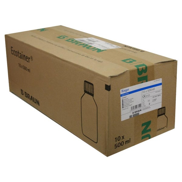 Ringer Lösung B.braun Spüllösung Ecotainer 10X500 ml