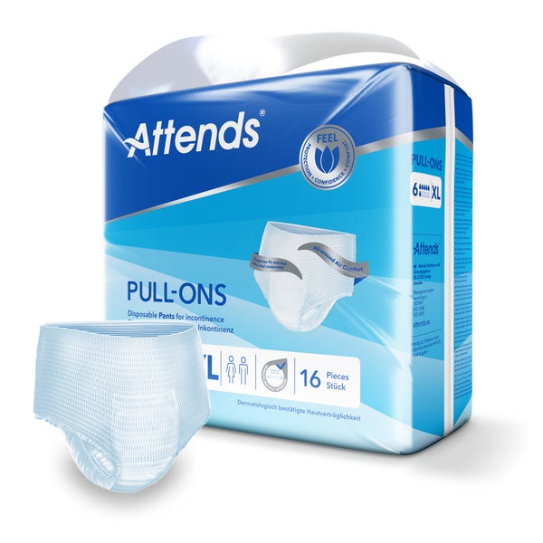 Attends Pull-Ons 6 XL, 130-170 cm Hüftumfang 16 St