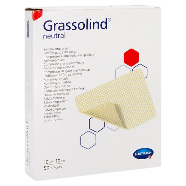 Grassolind Salbenkompressen 10x10 cm ste 50 St