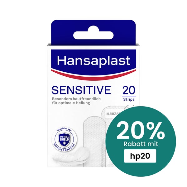 Hansaplast Sensitive Pflast.hypoallergen 20 St
