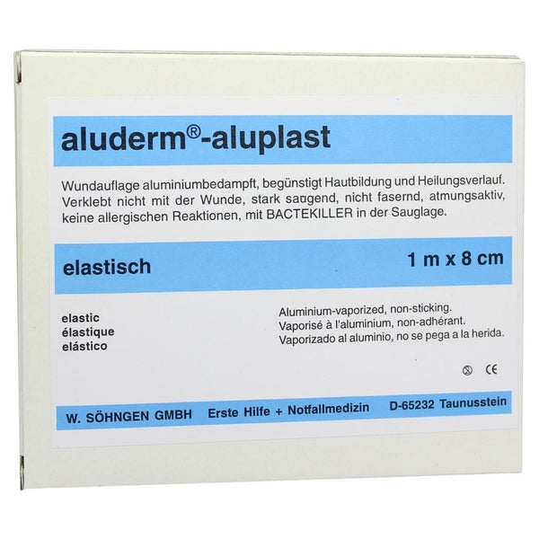 Söhngen aluderm-aluplast Wundverbandpflaster, 10 cm - 1 Packung = 10 Stück, 10 x 8 cm 1 St