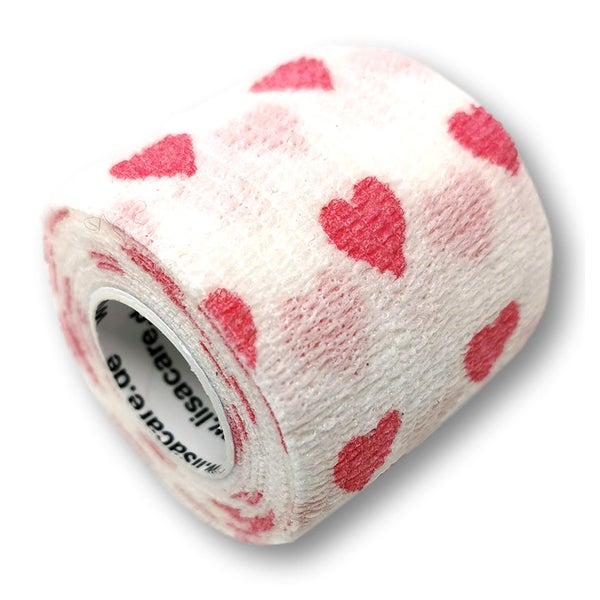 LisaCare selbstklebender Verband - Herzen Weiß - 5cm x 4,5cm 1 St