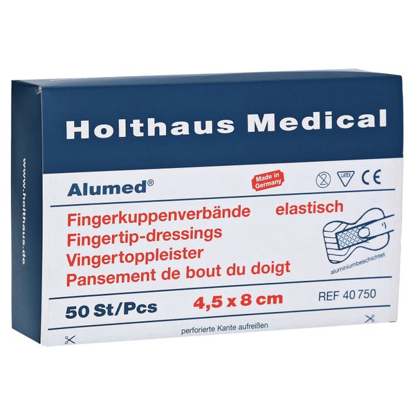 Fingerkuppenverband Alumed 4,5x8 cm 50 St