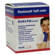 Elastomull haft 4mx6cm blau Fixierbinde 1 St