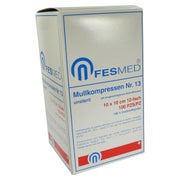 Mullkompressen ES 10x10 cm unsteril 12fa 100 St