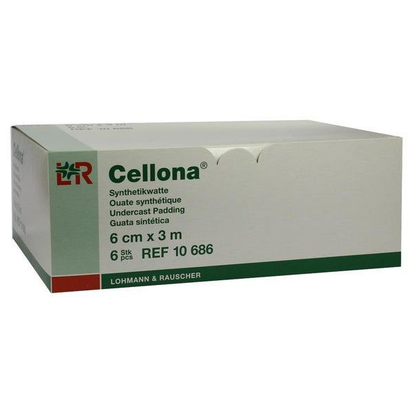 Lohmann Rauscher Cellona Synthetikwatte - 6 Stück 6 cm x 3 m 6 St
