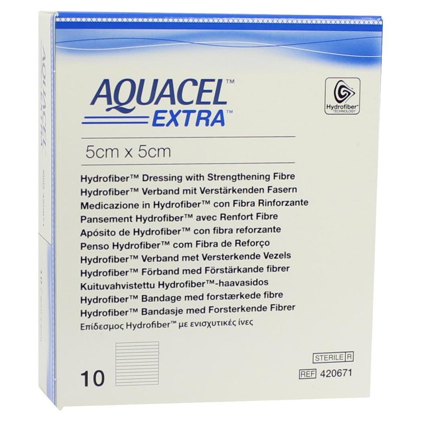 Aquacel Extra 5x5 cm Verband 10 St