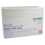 Produktabbildung: Schlitzkompressen 7,5x7,5 cm steril 12fa 50X2 St